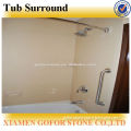 hotel tub surrounds, granite tub surround, cultured marble tub surrounds, solid surface shower tub surrounds